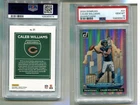 CALEB WILLIAMS 2024 DONRUSS DOWNTOWN SHORTPRINT ROOKIE CARD PSA GEM MINT 10