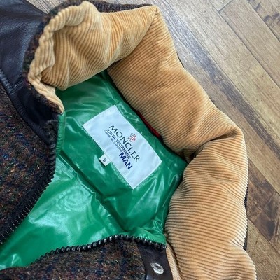 Moncler x Junya Watanabe MAN CDG Tweed Leather Down Puffer Vest