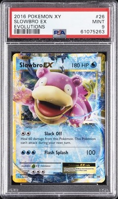 PokémonTopsun SlowbroExcellent Condition 2016 POKEMON XY EVOLUTIONS #26 SLOWBRO EX PSA 9 | eBay