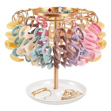 Claw Clip Organizer,Hair Clip Holder Stand with Tray, Hair Clip Storage Displ...