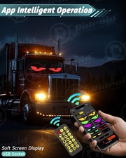 USB LED Car Flexible Sign Scrolling Message Display Screen APP Programmable RGB