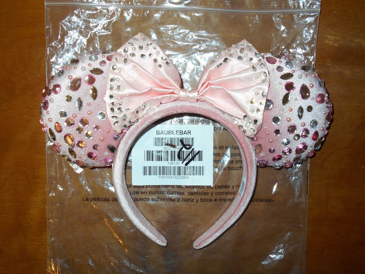 Disney Parks Baublebar Pink & Silver Rhinestones Minnie  display picture 2