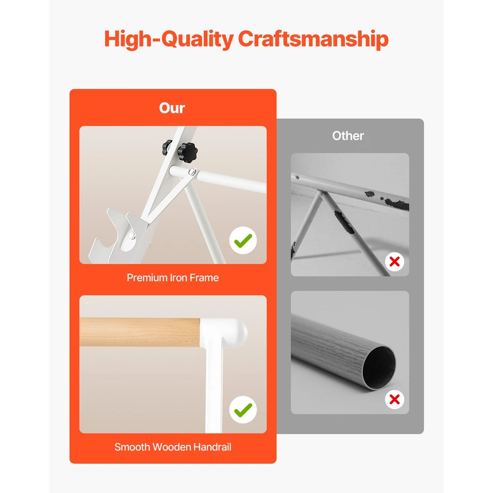 Barra de ballet portátil Uimoso de 3 pies altura ajustable para baile, fitness y cardio Foto 2 de 4