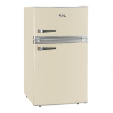 SIA RFM88C 88L Freestanding Under Counter Retro Fridge Freezer - Cream