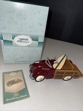 Hallmark Kiddie Car Classics 1939 Garton Ford Station Wagon Woody w/Surf Board