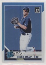 2019 Panini Donruss Optic Carolina Blue & White Prizm Myles Straw Rookie RC 0d2