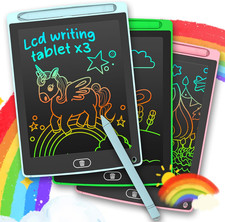 3 Pack LCD Writing Tablet, Colorful Toddler Drawing Tablet Doodle Board for Kids