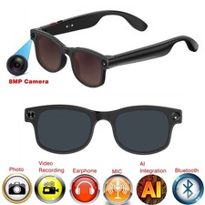 4K AI Smart Glasses Camera Bluetooth Call Voice Assistant Music Translate