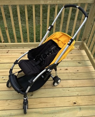 Bugaboo Bee 3 Stroller Yellow Canopy Reversible Seat Front Face and Rear Face