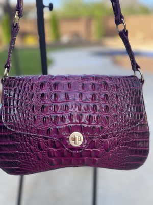 Brahmin Nerida Shoulder Bag Sugar Plum Melbourne Leather for sale
