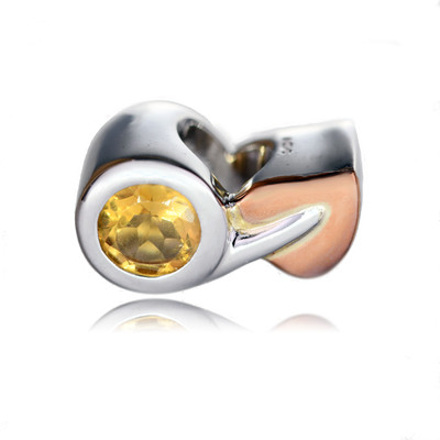 Clogau Silber Geburtsstein November Citrin Perle Charm Lebensbaum 925 Walisisch Gold