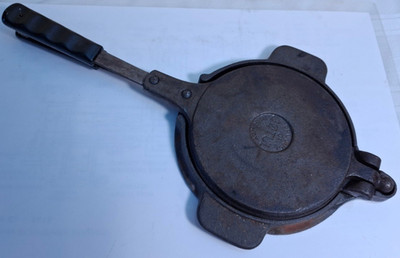 Jotul Cast Iron Waffle Krumkake Pizzelle Maker With Cradle Stand Base 5 3/4''