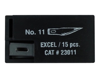 Excel Tools Ersatzklingen 11 Double Honed 15 pcs Fits: K1 K3 K17 K18 K30 K40 ...