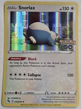 Carta Pokemon GO 2022 rara Snorlax 055/078 Holo
