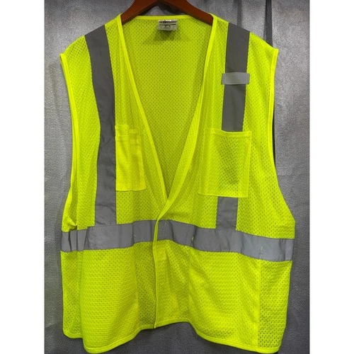 ML Kishigo 1083 Hi-Vis Mesh Safety Vest Lime Yellow ANSI Class 2 Mens 3X - product listing photo
