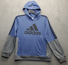 Adidas Pullover Hoodie Youth Multi 3 Stripes Fleece Lined Regular Fit Spell Out