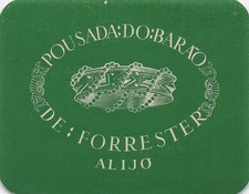 Pousada Do Barao De Forrester Inn Alijo Portugal Vintage Hotel Luggage Label