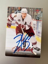 2007-08 Fleer Ultra Zbynek Michalek Autographed Card #45