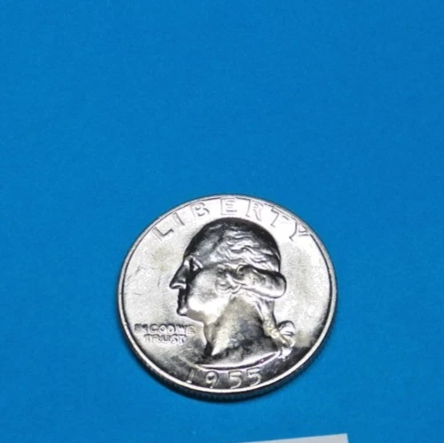 1955-d washington quarter BU