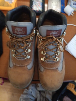 Timberland Field Boot Jr/ Big Kids Size 7 Wheat Nubuck