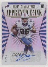 2019 Panini Passing the Torch Apprentice Ink Gold 3/25 Devin Singletary Auto 4l6