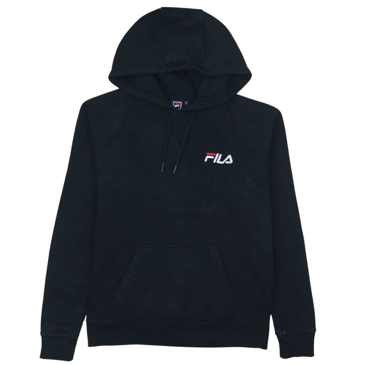 Felpa con cappuccio vintage FILA NERA UOMO S