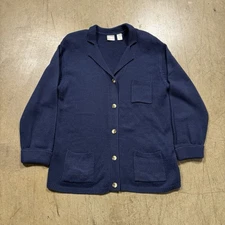 Hasting & Smith Cardigan Sweater Chore Barn Style Womens Large Vintage Cottage