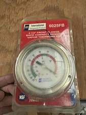 IRP 6025FB 48” CAPILLARY, 2-1/2” DIAL FACE FRONT FLANGE/BACK CONN. THERMOMETER.