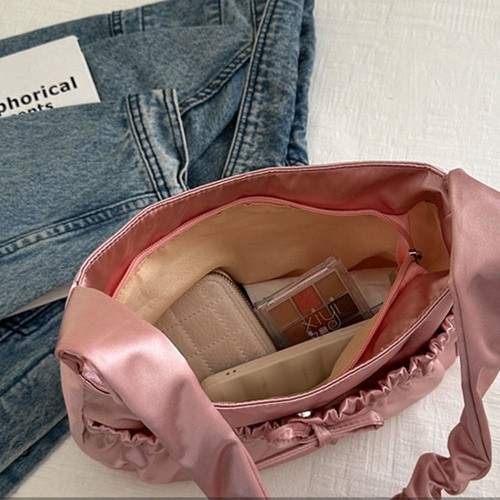Korean Style INS Shoulder Bag Bow Fashion Underarm Bag Outdoor - Picture 5 of 16