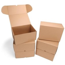 10x7x5 inch Shipping Boxes 6 Pack Brown, Tab Lock Tuck Top Mailer Boxes for