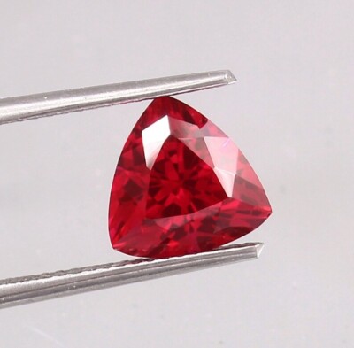 101.20 Ct+ Natural Unheated BURMA Pigeon Blood Red Ruby Trillion Loose Gemstone