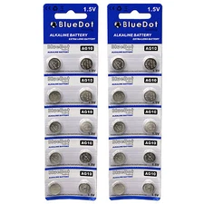 20 pcs - AG10 button cell alkaline batteries coin watch calculator battery size