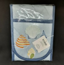 NEW Laura Ashley Cooks Kitchen Sea Shell Double Oven Glove Mitts Pot Holder BNWT