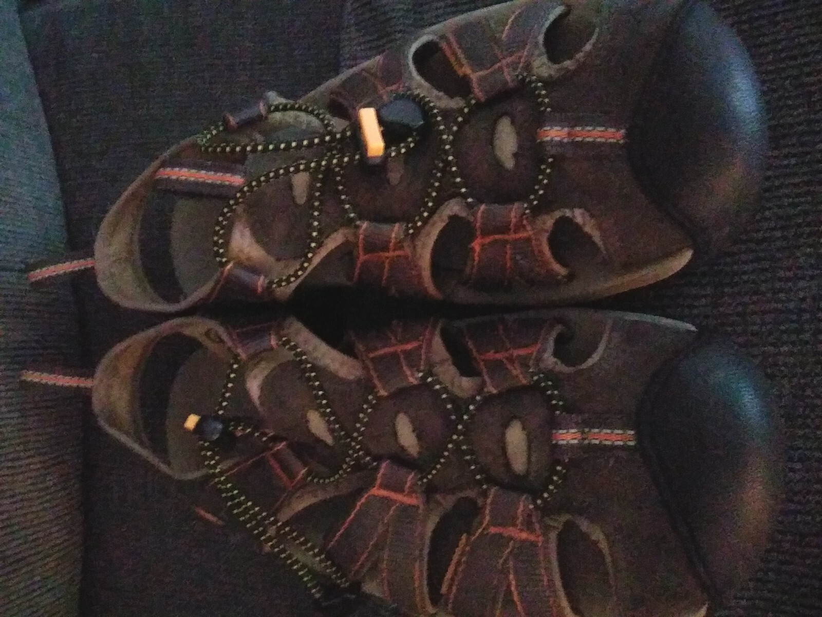 Sandali da trekking Keen Kanyon taglia 8 5 impermeabili grigio arancione pizzo elastico 1126BOBD