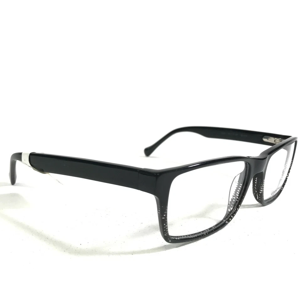 Monturas para gafas Lucky Brand D401 NEGRAS borde completo cuadrado 55-17-140 Foto 2 de 4
