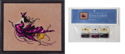 Nora Corbett Mirabilia Cross Stitch PATTERN & EMBELLISHMENT Pack EVA NC224