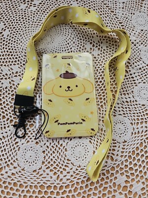 Sanrio Characters ID Badge Holder with Lanyard, Durable Plastic Card Sleeve NEW