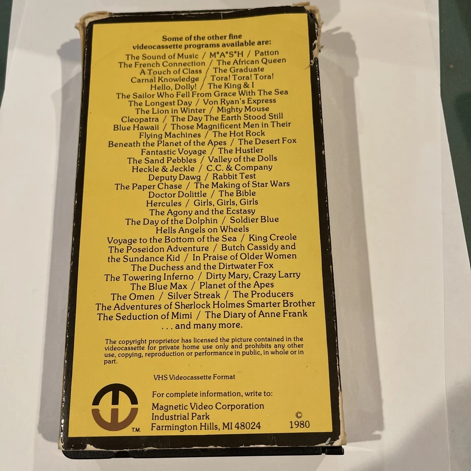 THE SOUND OF MUSIC rare Part I Magnetic Video edition (1980) Julie Andrews VHS - Image 2 of 4