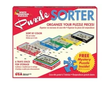 White Mountain Puzzle Sorter and Mystery Puzzle