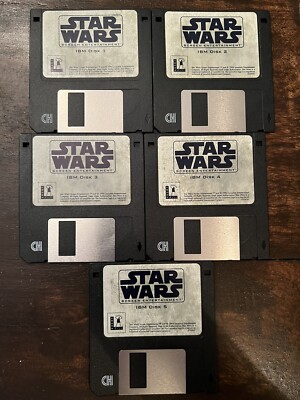 Star Wars Screen Entertainment PC 3.5  Floppy Disks Manual Paperwork