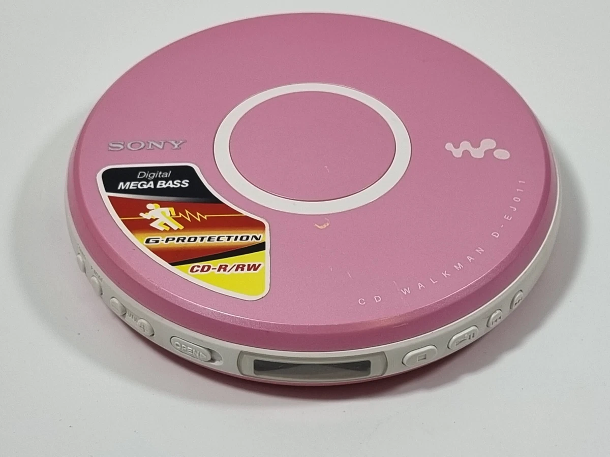 新品同様 SONY ソニー ポータブルCDプレイヤー D-EJ720ピンク Sony D-EJ720 CD Walkman Music Player Pink Good | eBay