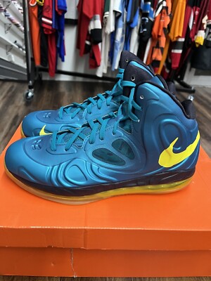 Nike Air Max Hyperposite Tropical Teal Yellow Blue 524862-303 Mens