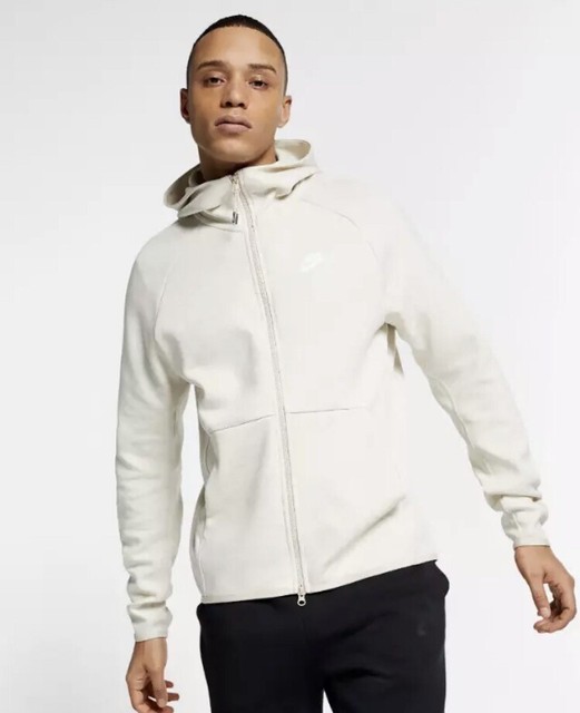 white nike tech hoodie