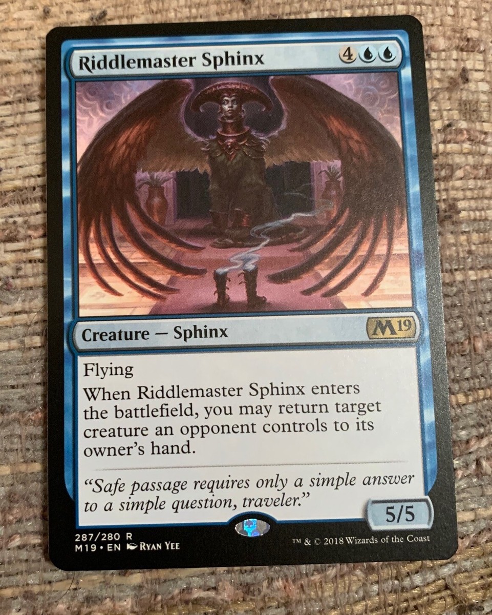 Riddlemaster Sphinx - MTG Magic The Gathering Cards - M19 Core 2019 | eBay Riddlemaster Sphinx - MTG Magic The Gathering Cards - M19 Core 2019 | eBay