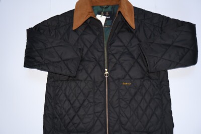 Barbour Woodhall Quilted Jacket Coat Black LQU1670BK11 UK Size 16 U.S Size 12