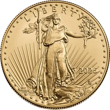 2025 American Gold Eagle 1 oz $50 - BU