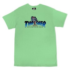 Thrasher Magazine LEOPARD MAG LOGO Skateboard T Shirt MINT