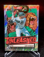 Luis Robert Unleashed Silver Rapture Foil Parallel White Sox 2021 Donruss Insert