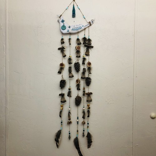 Wandbild Feder zum Aufhängen Indianer inspiriert. J. Turner signiert #4/2025 - Bild 2 von 24