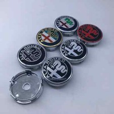 4x 60mm ALFA ROMEO Nabendeckel für 147 156 159 Giulietta Mito Brera  Radkappen